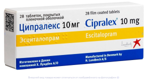 ЦИПРАЛЕКС таб п/об 10мг n28