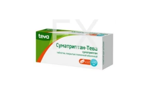 СУМАТРИПТАН таб п/об 100мг n12