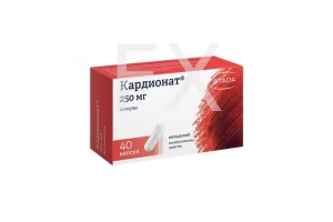 КАРДИОНАТ капс. 250мг n40