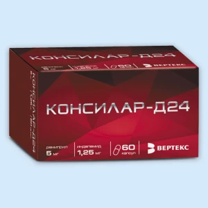 КОНСИЛАР Д-24 капс. 1.25мг+5мг n30