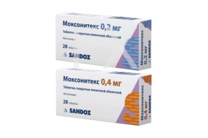 МОКСОНИТЕКС таб п/об 0.2мг n28