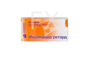 ИНДАПАМИД ретард таб п/об 1.5мг n30
