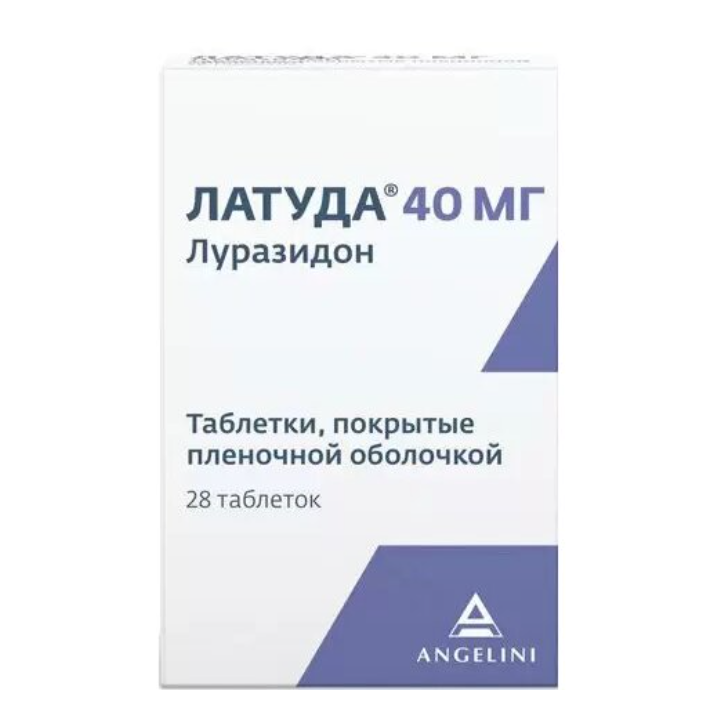 ЛАТУДА таб п/об 40мг n28
