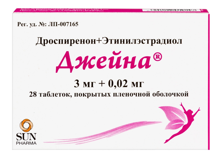 ДЖЕЙНА таб 3мг+0.02мг n28