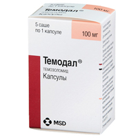 ТЕМОДАЛ капс. 100мг 5 шт.