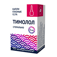 ТИМОЛОЛ капли гл. (фл.) 0.5% - 5мл 1 шт.