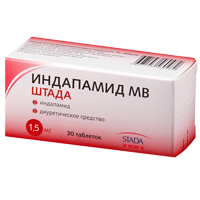 ИНДАПАМИД мв таб 1.5мг n30