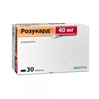 РОЗУКАРД таб п/об 40мг 30 шт.