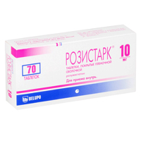 РОЗИСТАРК таб п/об 10мг n28