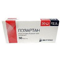 Лозартан таб. п/пл. об. 12,5мг №30