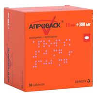 АПРОВАСК таб п/об 10мг+300мг 28 шт.