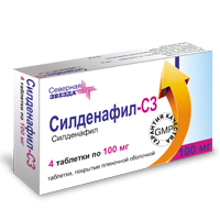 СИЛДЕНАФИЛ таб п/об 100мг 4 шт.