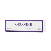 ОКСОЛИНОВАЯ МАЗЬ мазь (туба) 0.25% 25г 1 шт. ОКСОЛИНОВАЯ МАЗЬ мазь (туба) 0.25% 25г 1 шт.