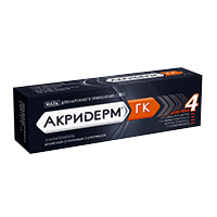 Акридерм ГК туба(мазь д/наружн. прим.) 0,05%+0,1%+1% 30г №1