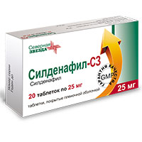 СИЛДЕНАФИЛ таб п/об 25мг n20