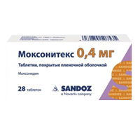 МОКСОНИТЕКС таб п/об 0.4мг n28