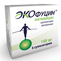 ЭКОФУЦИН супп. ваг. 100мг 6 шт.