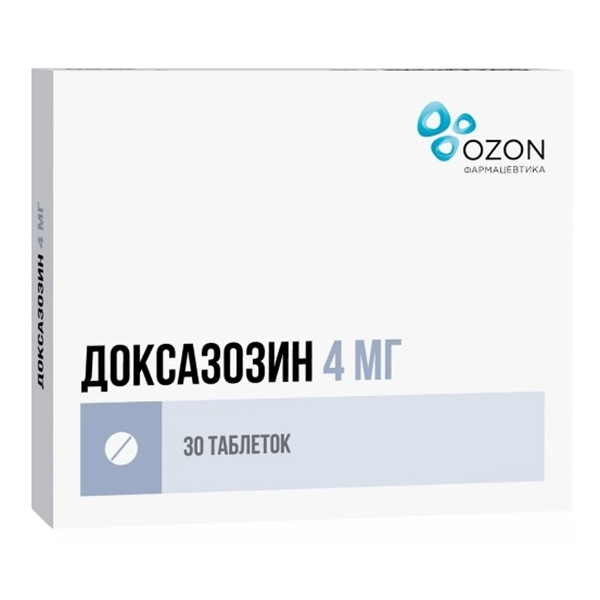 ДОКСАЗОЗИН таб 4мг 30 шт.