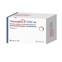 ГЛЮКОФАЖ ЛОНГ таб п/об пролонг. 1000мг 60 шт.