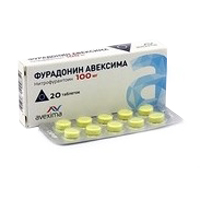 Фурадонин Авексима таб. 100мг №20