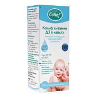 КОЛИФ Витамин Д3 капли (фл.) 20мл