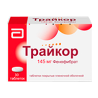 ТРАЙКОР таб п/об 145мг n30