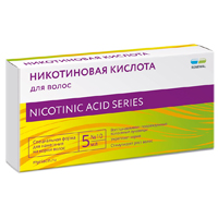 НИКОТИНОВАЯ КИСЛОТА ДЛЯ ВОЛОС (амп.) 10мл 7 шт.