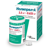 Нолипрел А таб. п/пл. об. 2,5мг+0,625мг №30