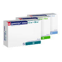 ДИРОТОН ПЛЮС капс. 1.5мг+10мг n28