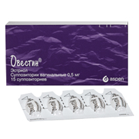 ОВЕСТИН свечи ваг. 0.5мг n15