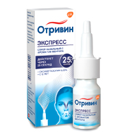 ОТРИВИН ЭКСПРЕСС спрей назал. (фл.) 0.05% 10мл Ментол