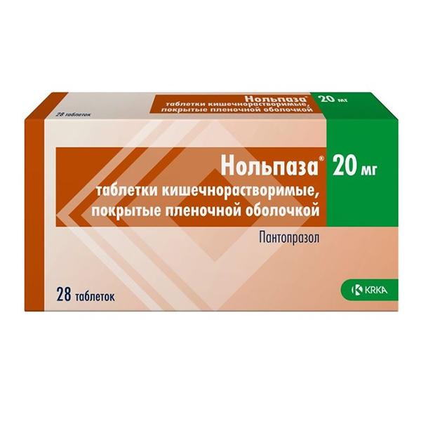 НОЛЬПАЗА таб п/об 20мг 28 шт.