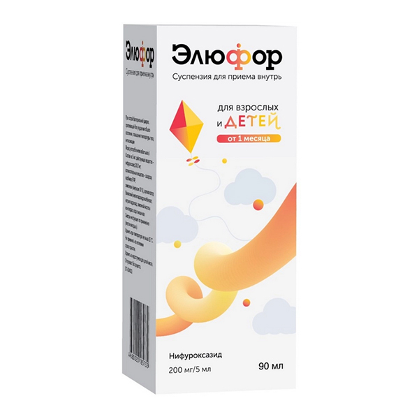 ЭЛЮФОР сусп. (фл.) 200мг/5мл -  90мл n1