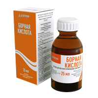 БОРНАЯ КИСЛОТА р-р спирт. (фл.) 3% - 25мл 1 шт.