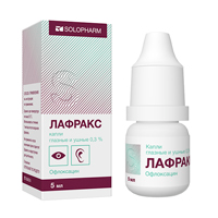 ЛАФРАКС капли гл./ушн. (фл-кап.) 0.3% - 5мл n1