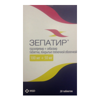 ЗЕПАТИР таб п/об 100мг+50мг n28
