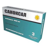 САНОКСАЛ таб жев. 400мг 3 шт.