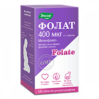 ФОЛАТ таб 400мкг n50
