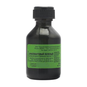 Бриллиантового зеленого раствор спиртовой Реневал фл.(р-р наружн.) 1% 25мл (фл. с лопаткой)
