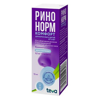 РИНОНОРМ КОМФОРТ спрей назал. (фл.) 0.1мг+5мг/доза - 10мл 1 шт. РИНОНОРМ КОМФОРТ спрей назал. (фл.) 0.1мг+5мг/доза - 10мл 1 шт.