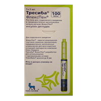 ТРЕСИБА ФлексПен р-р д/ин. (шприц-ручка) 100ЕД/мл - 3мл n5