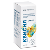КВИСИЛ ДРОПС капли (фл.) 5мг/мл - 10мл 1 шт.