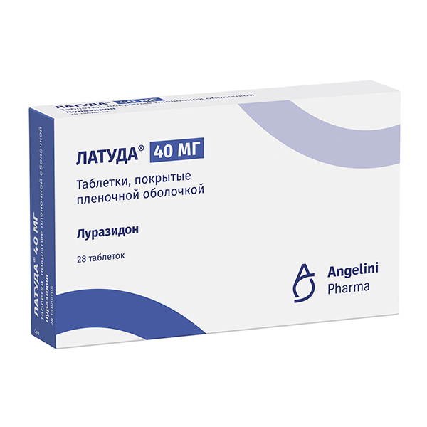 ЛАТУДА таб п/об 40мг 28 шт.