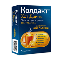 КОЛДАКТ ХОТ ДРИНК пор. д/р-ра орал. (пак.) 10г 5 шт. Лимонный
