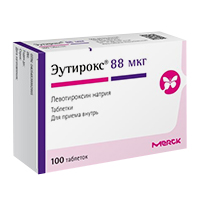Эутирокс таб. 88мкг №100