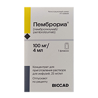 ПЕМБРОРИА конц. д/р-ра д/инф. (фл.) 25мг/мл - 4мл n1