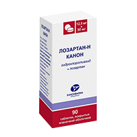 ЛОЗАРТАН Н таб п/об 50мг+12.5мг 90 шт.