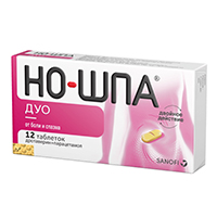 НО-ШПА ДУО таб 40мг+500мг n12