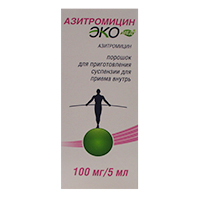 АЗИТРОМИЦИН ЭКОМЕД пор д/сусп. (фл) 100мг/5мл - 16.5 n1