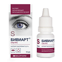 БИВИАРТ УЛЬТРА р-р офтал. увлажняющий 0,3% 10мл